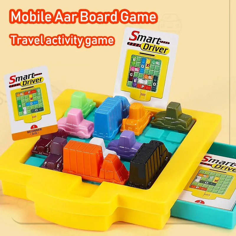 Kids Education Desk - Juego de lógica Traffic Jam, rompecabezas