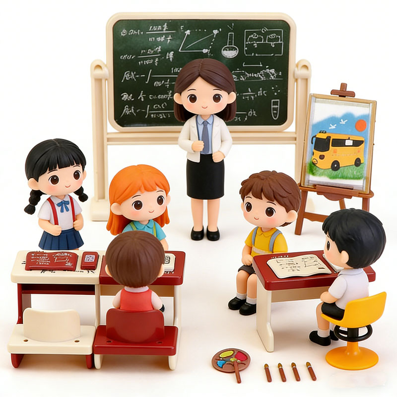 Kids Education Desk - Juego de Muebles en Miniatura para