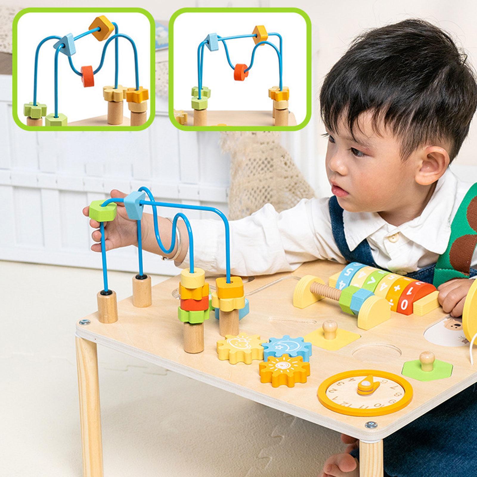 Kids Education Desk - Mesa de Actividades Educativa con Engranajes