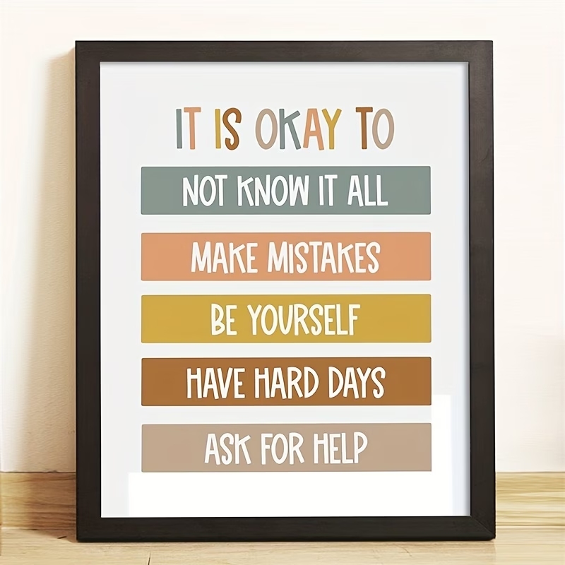Kids No Education - Póster con impresión de citas educativas