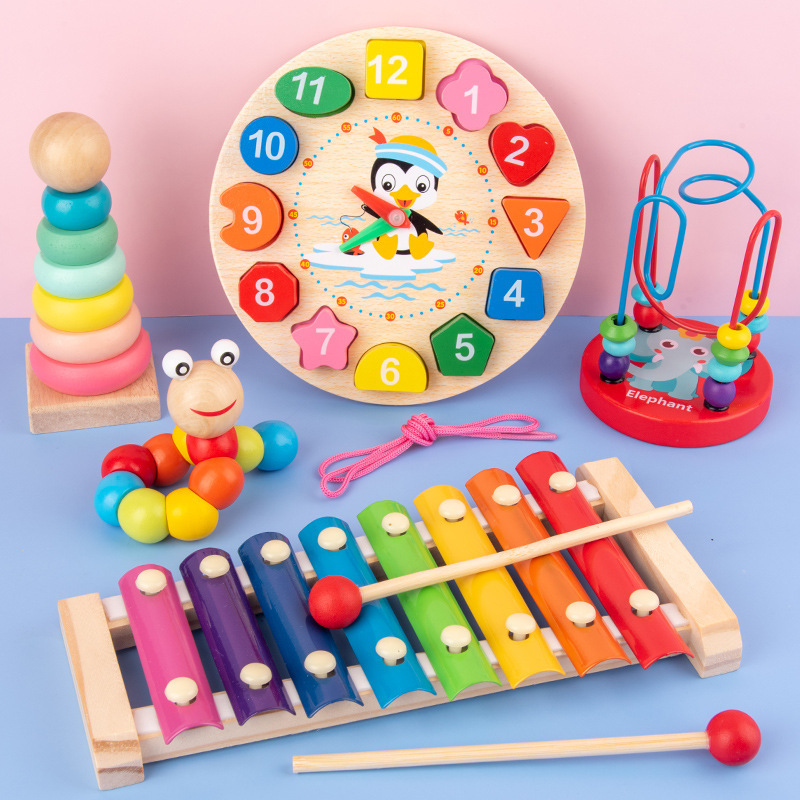 Kids Education Music - Juguetes Montessori para bebés, rompecabezas de