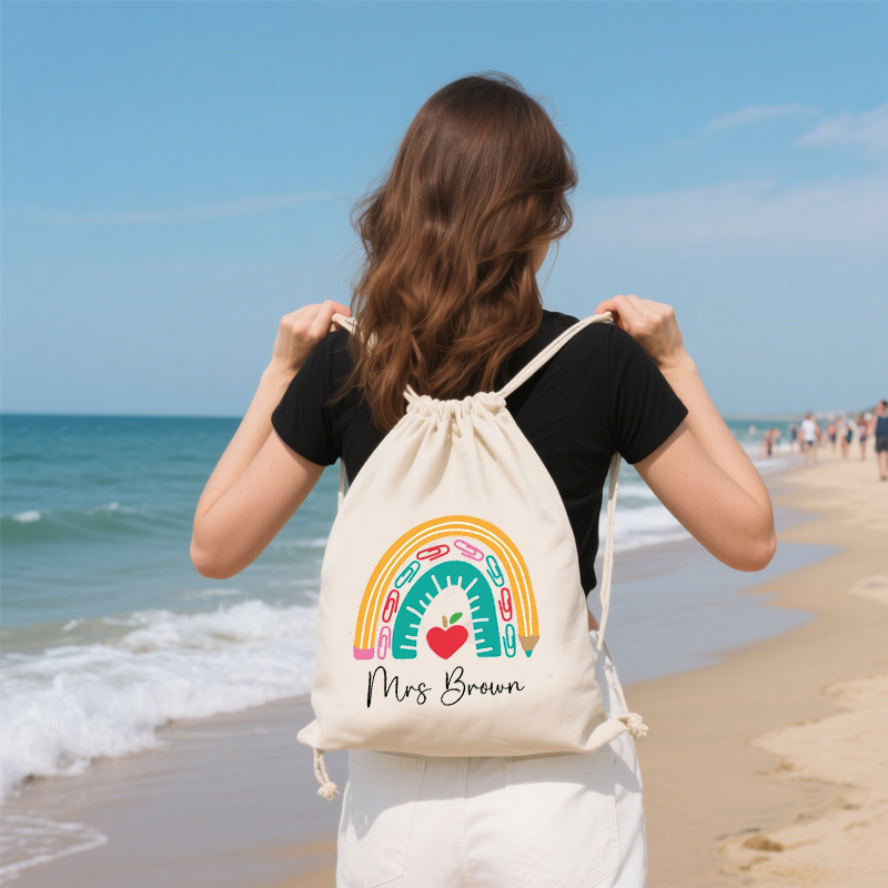 Kids Education Name - Mochila escolar de lona con nombre