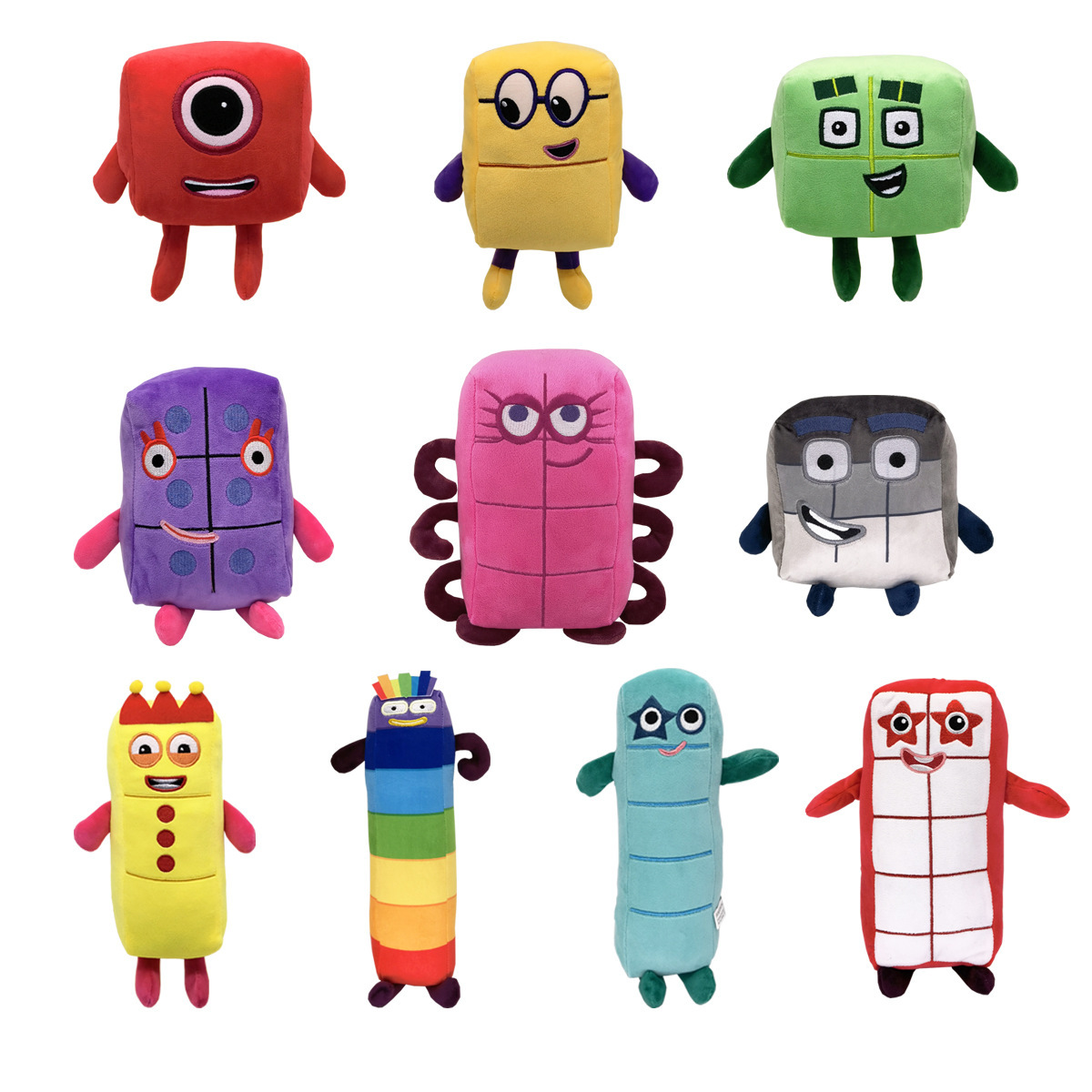 Kids Education Movies - 10 Piezas de Peluches de Números