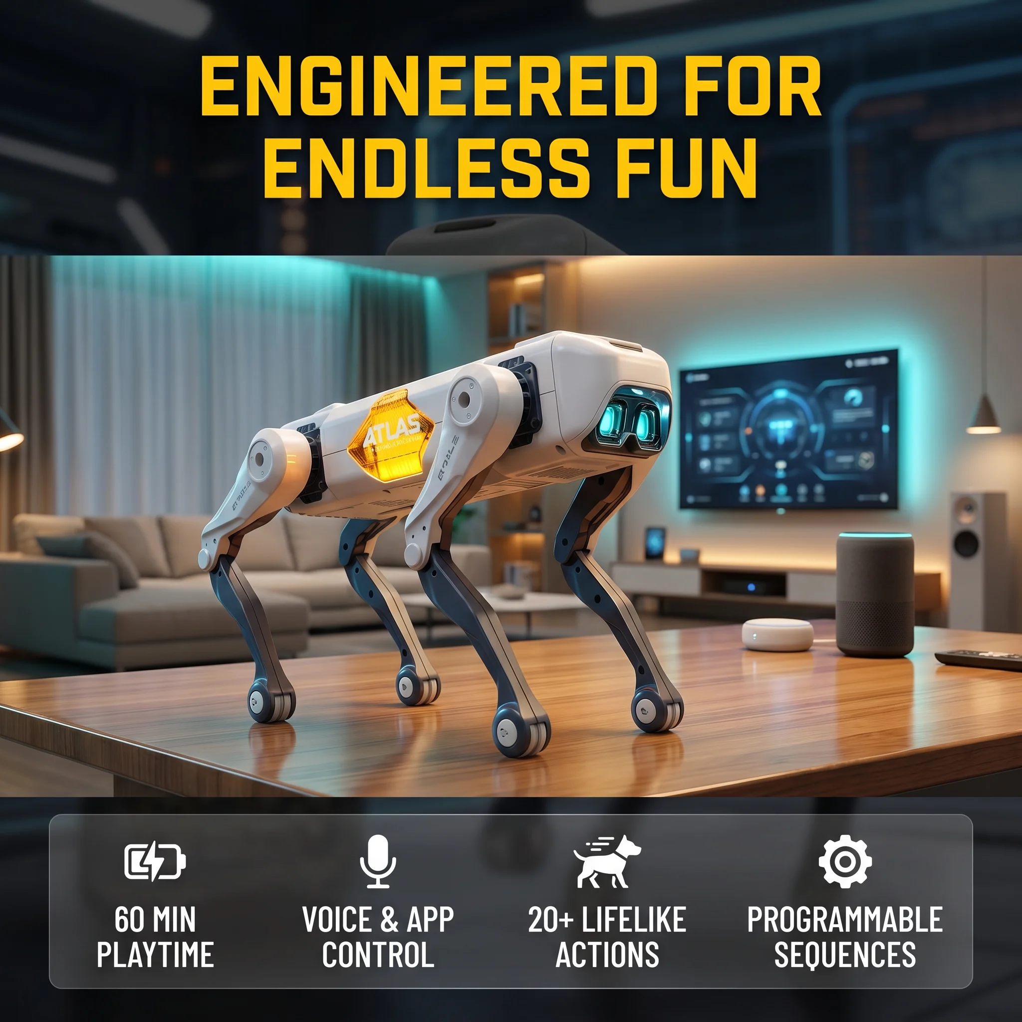 Kids Education Free App - Perro Robot Inteligente con IA, Control