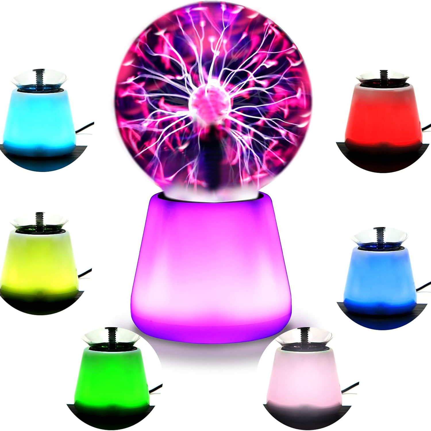 Globe Interactive Light - Lámpara de bola de Plasma, globo