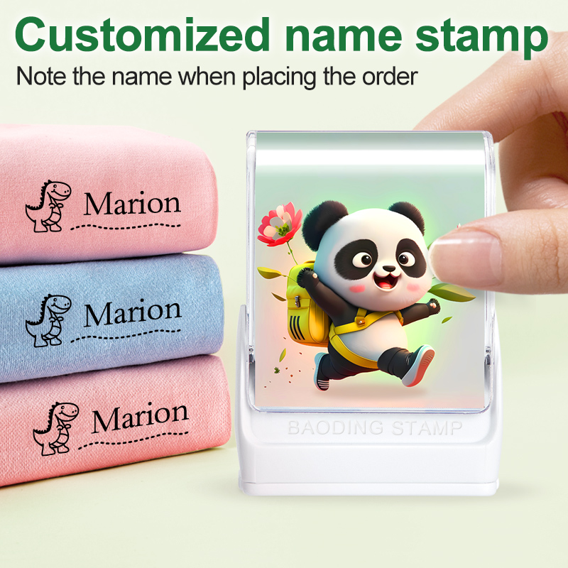 Kids Education Name - Kit de sellos grabados personalizados para