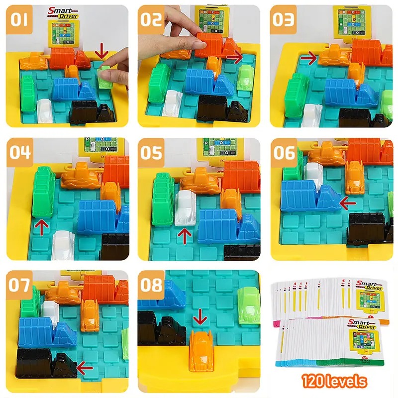 Juego de lógica Traffic Jam, r - Kids Education Desk reseña y precio