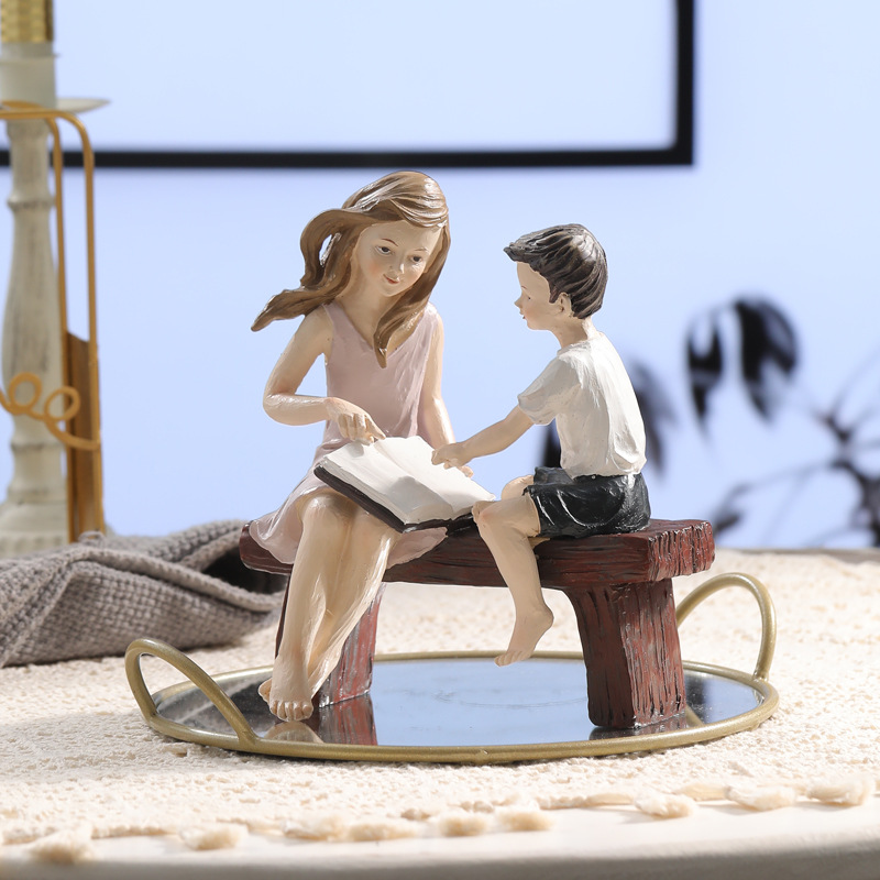 Figuras de resina hechas a man - Kids Education Desk reseña y precio