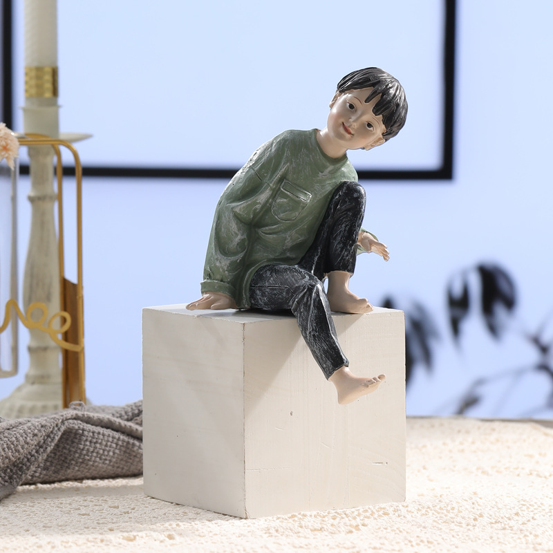 Figuras de resina hechas a man - Kids Education Desk reseña y precio