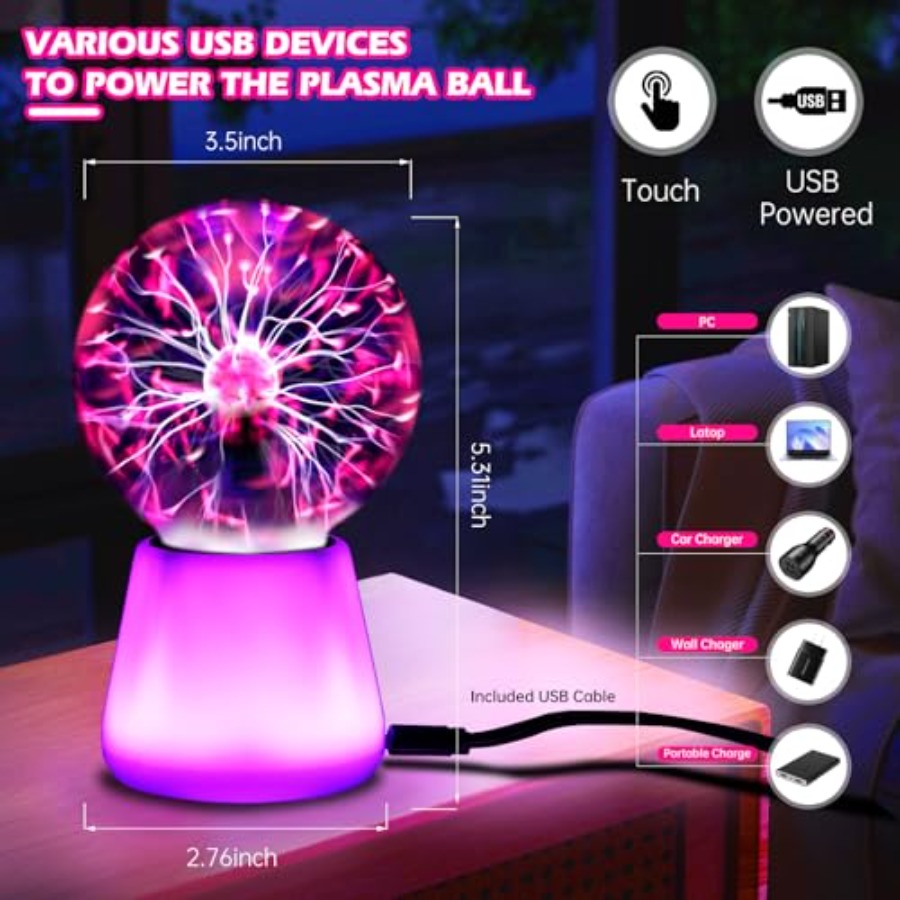 Lámpara de Plasma Interactiva  - Globe Interactive Light reseña y precio