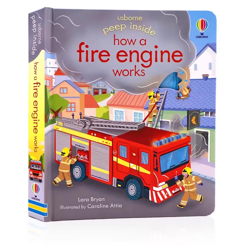 Usborne Peep Inside How A Fire - Kid Educational reseña y precio