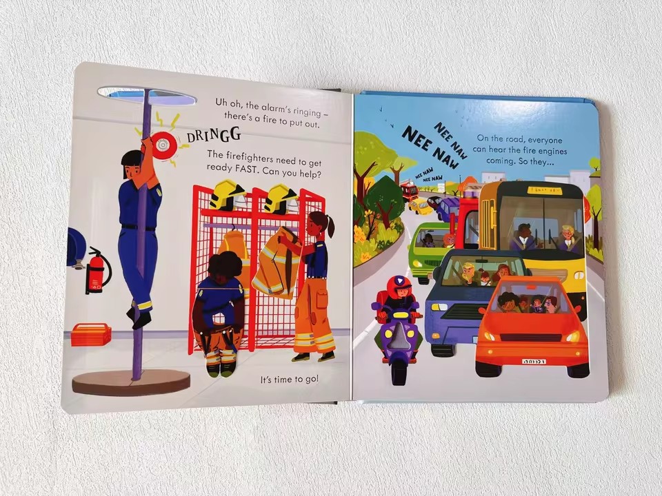 Usborne Peep Inside How A Fire - Kid Educational reseña y precio