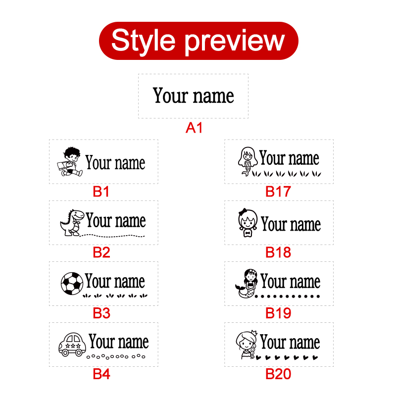 Sello personalizado con nombre - Kids Education Name reseña y precio