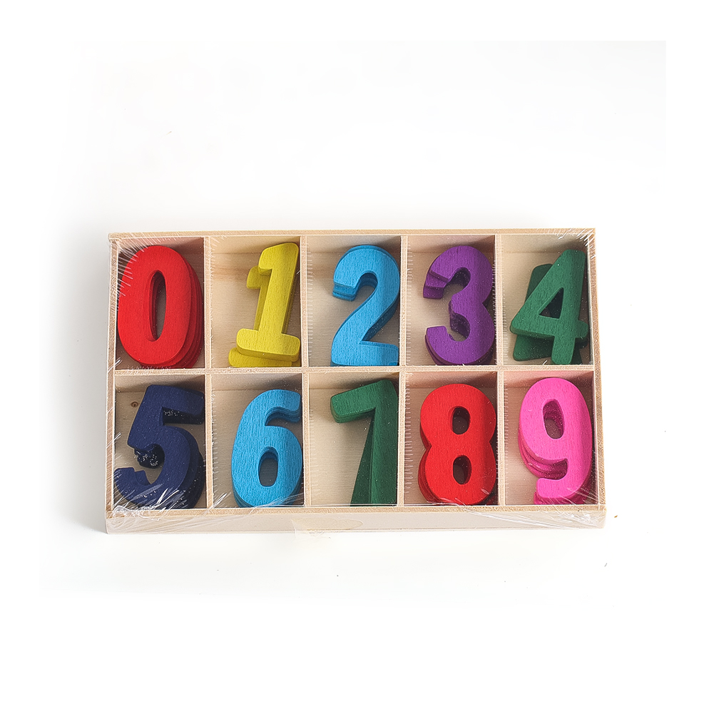 Números de madera, artesanías  - Kids Education Name reseña y precio