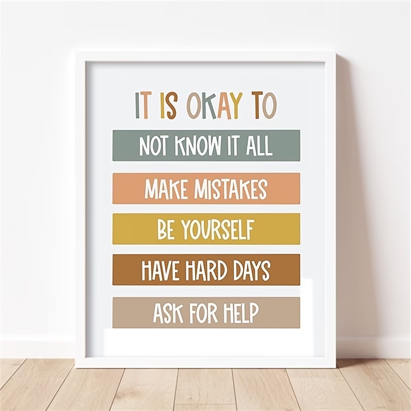 Póster con impresión de citas  - Kids No Education reseña y precio