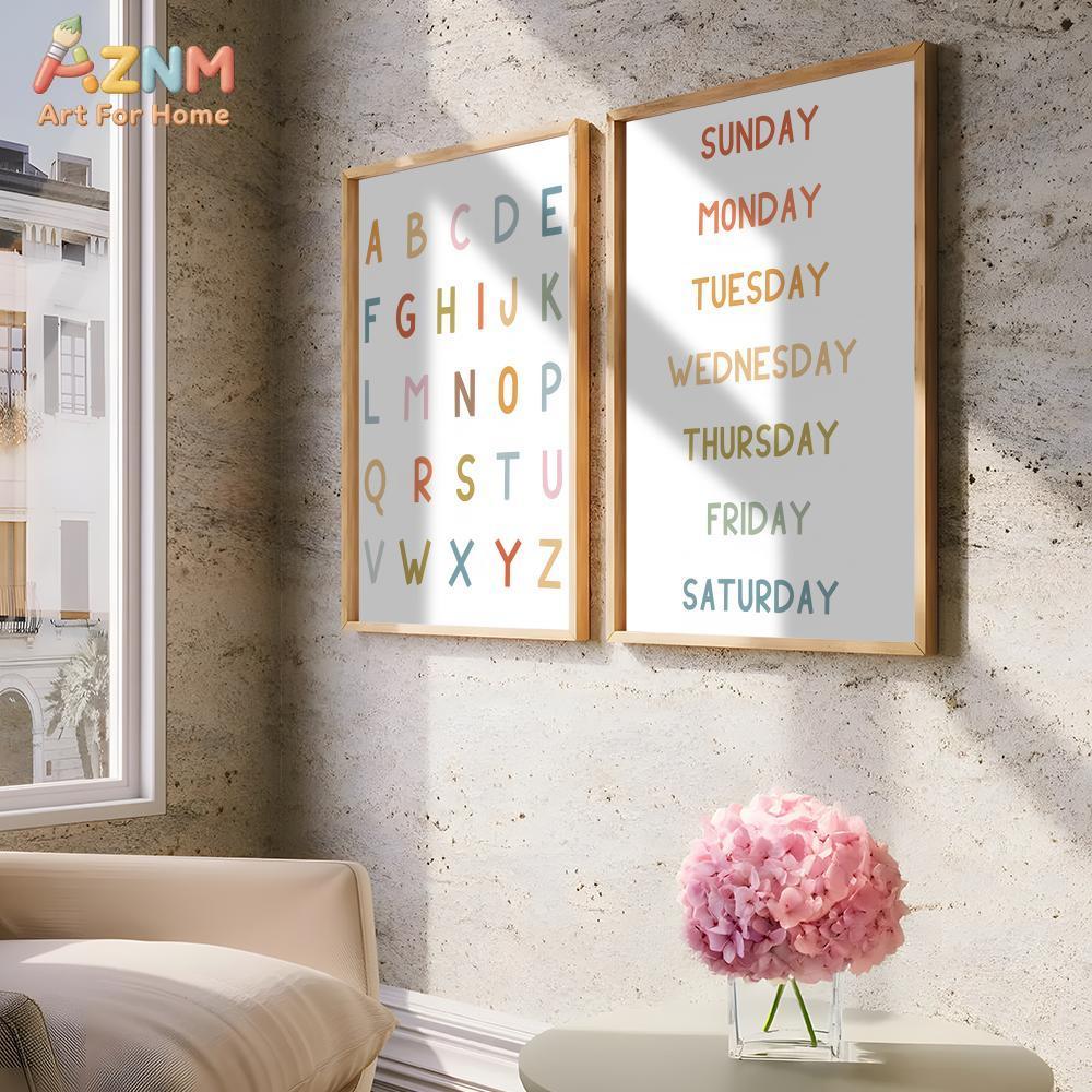 AZNM - Lienzo educativo con nú - Kids No Education reseña y precio