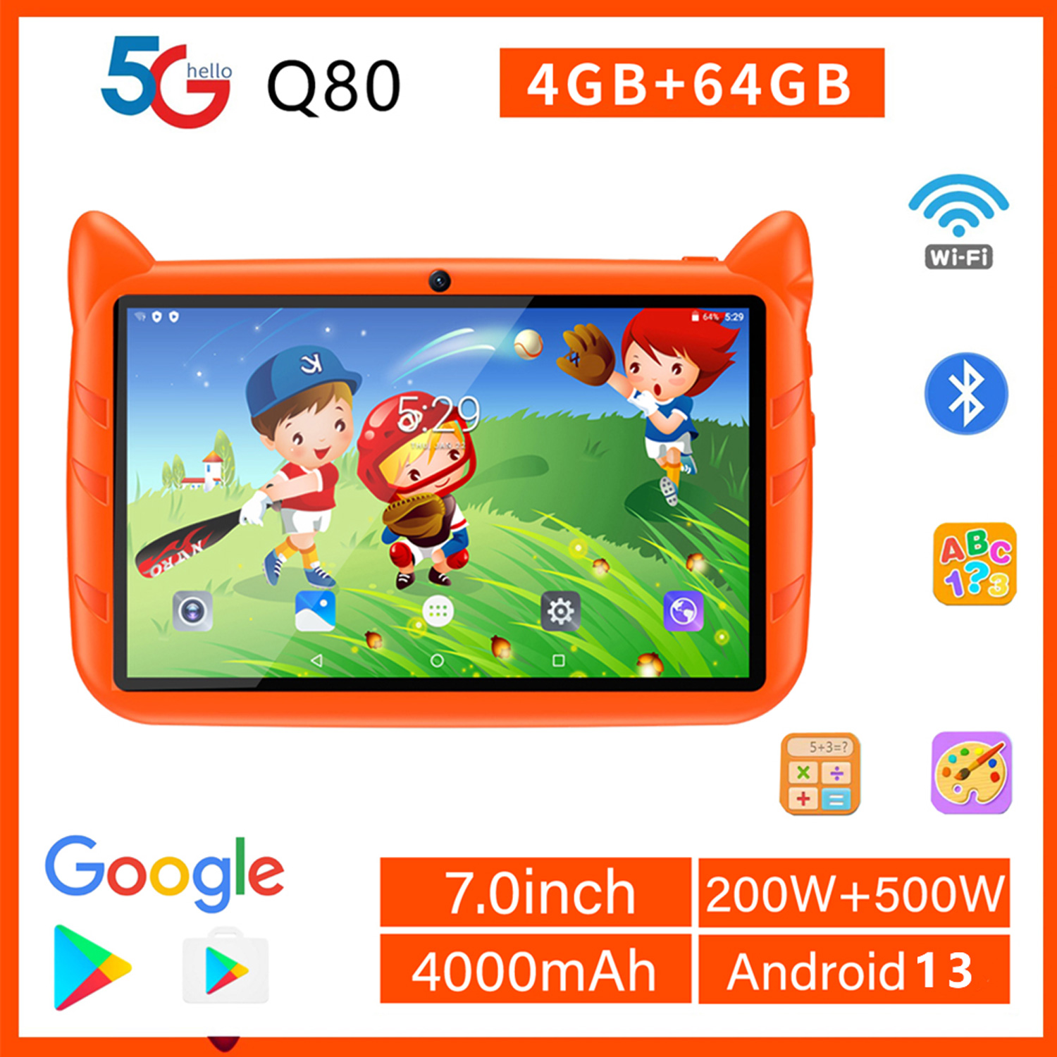Nuevo 5G WiFi tableta para niñ - Kids Educational Games Learn English reseña y precio
