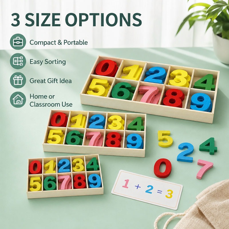 Juego de Números de Madera, Dí - Kids Education Name reseña y precio
