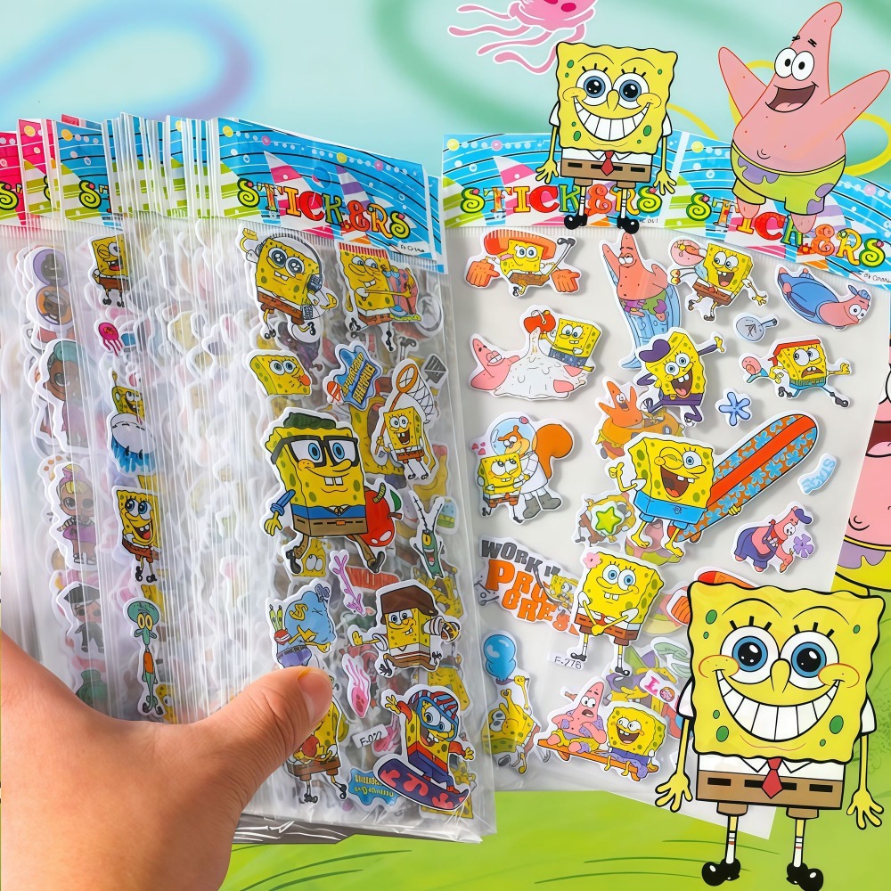 Paquete de 12 Pegatinas 3D de  - Kids Education Movies reseña y precio
