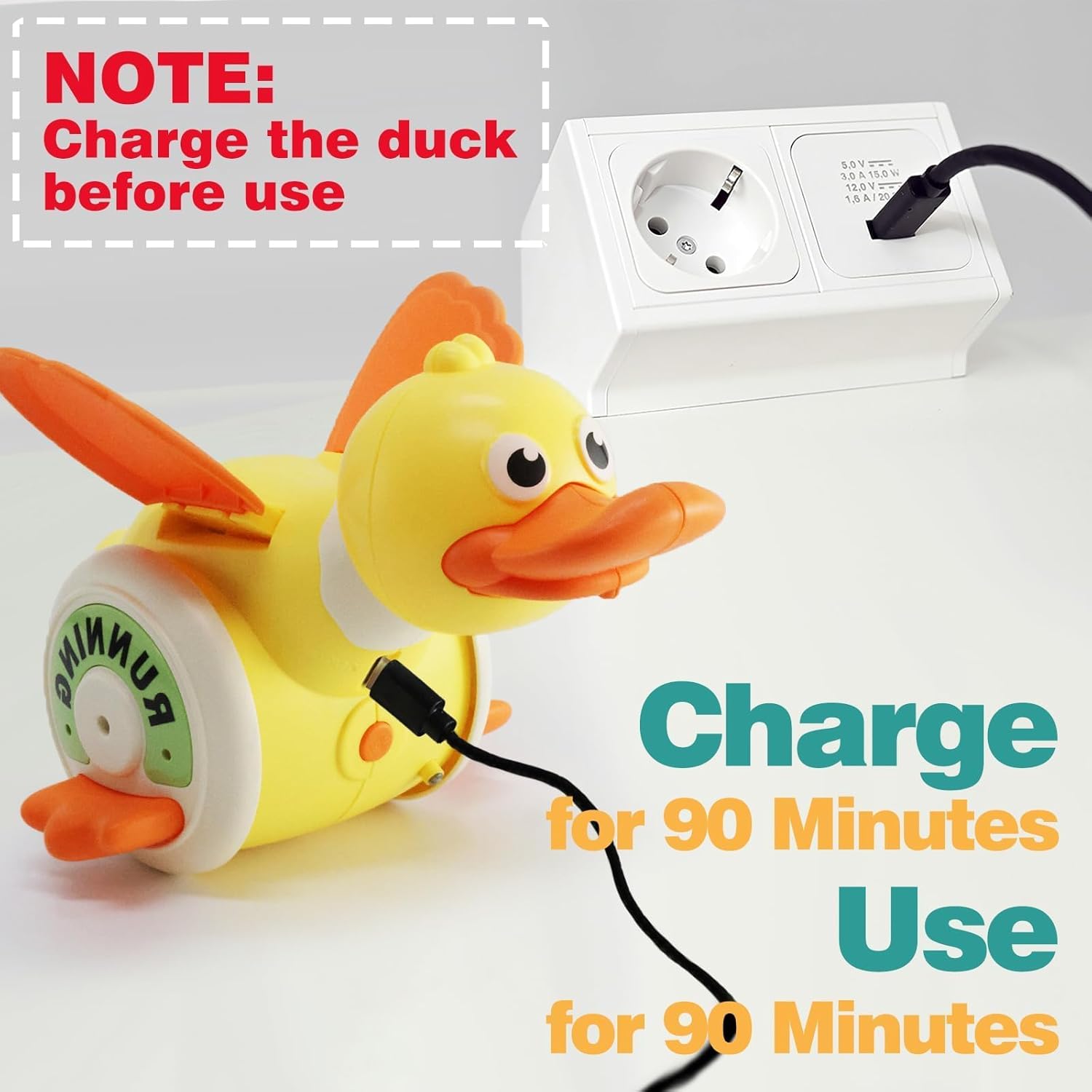 Pato giratorio eléctrico para  - Kids Education Music reseña y precio