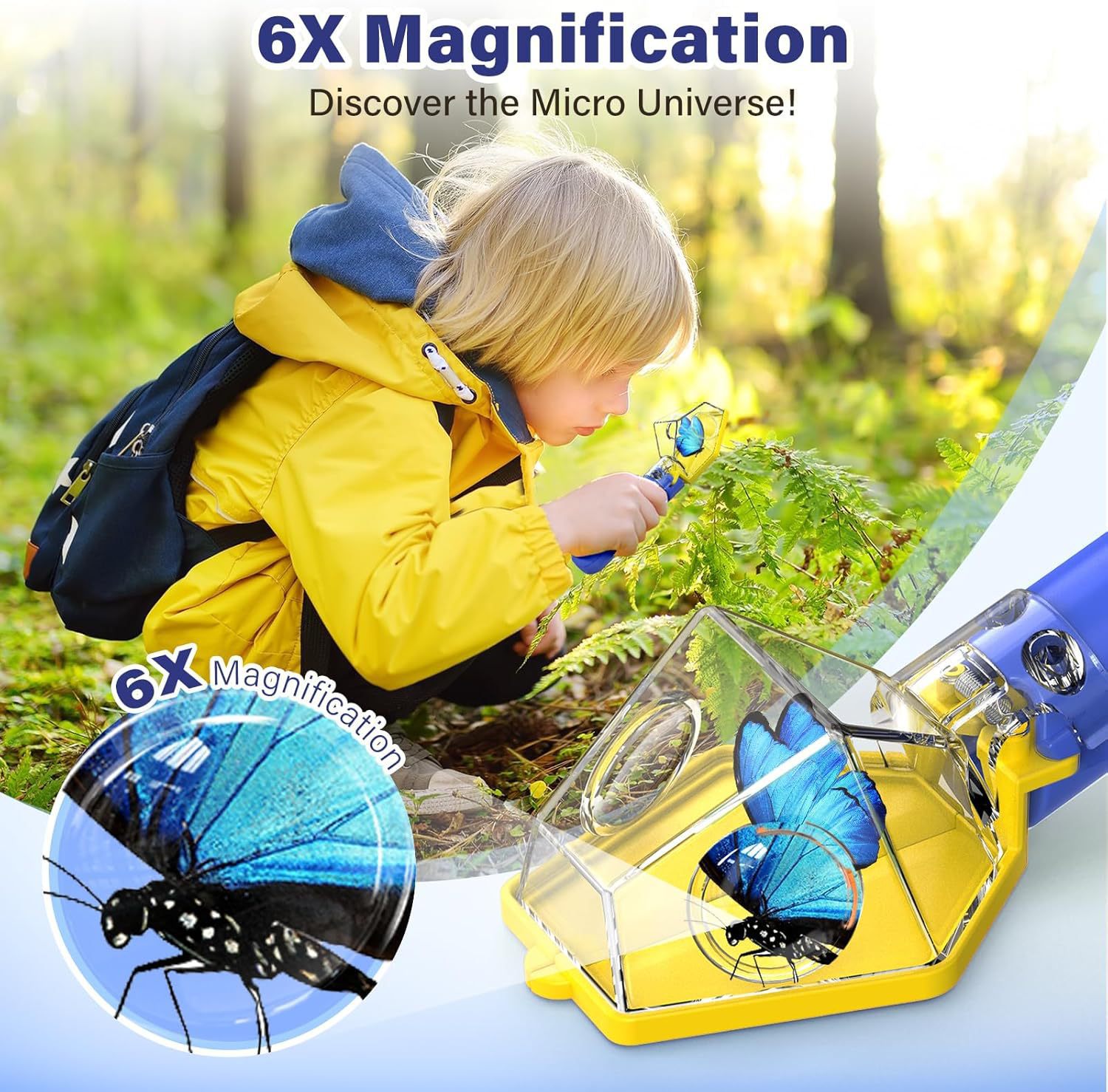 Lupa 6X para Niños, Atrapa Ins - Kids No Education reseña y precio